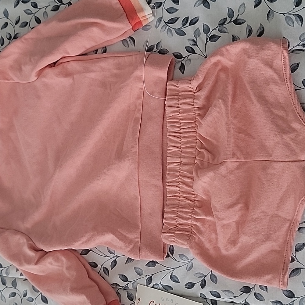 NWT Cat & Jack Coral 2-Piece Baby Set - Picture 2 of 2